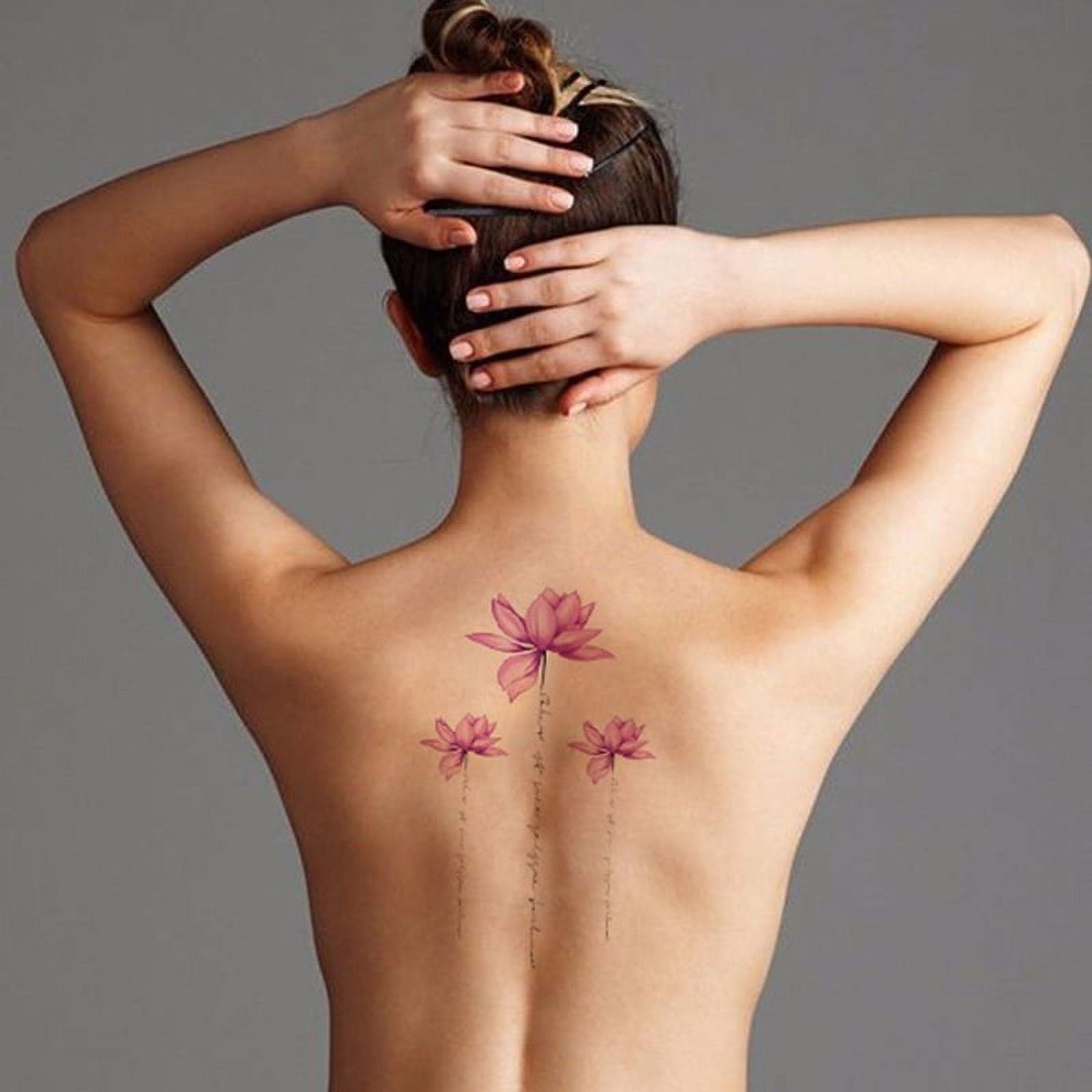 Sacred Lotus Flower Temporary Tattoo - Set of 3 – Little Tattoos